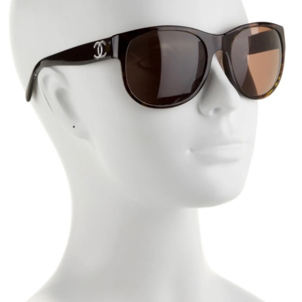 Chanel Brown Square Sunglasses